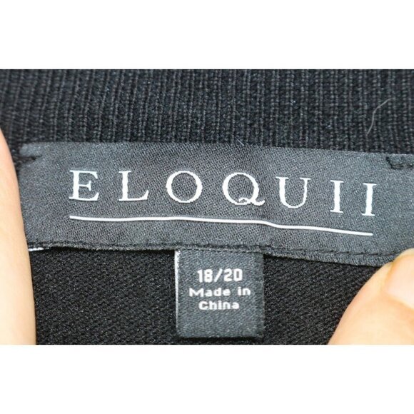 Eloquii Long Sleeve V-Neck Tunic Top Wrap Tie-Size 18/20-New w/Tags - Picture 5 of 9